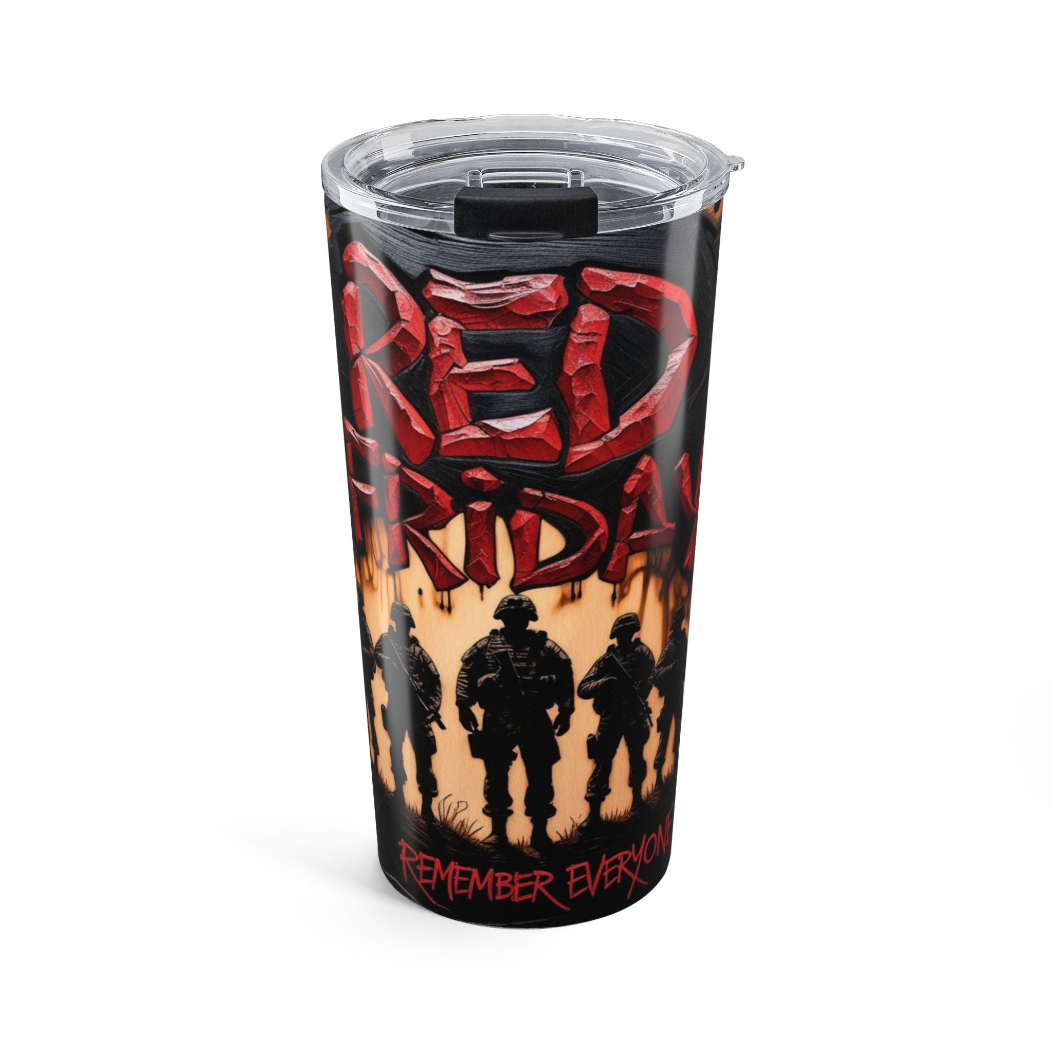 Red Friday Memorial Tumbler – 20oz, Remembrance Mug, Veteran Gift, Coffee Mug, Military Tribute, Custom Drinkware