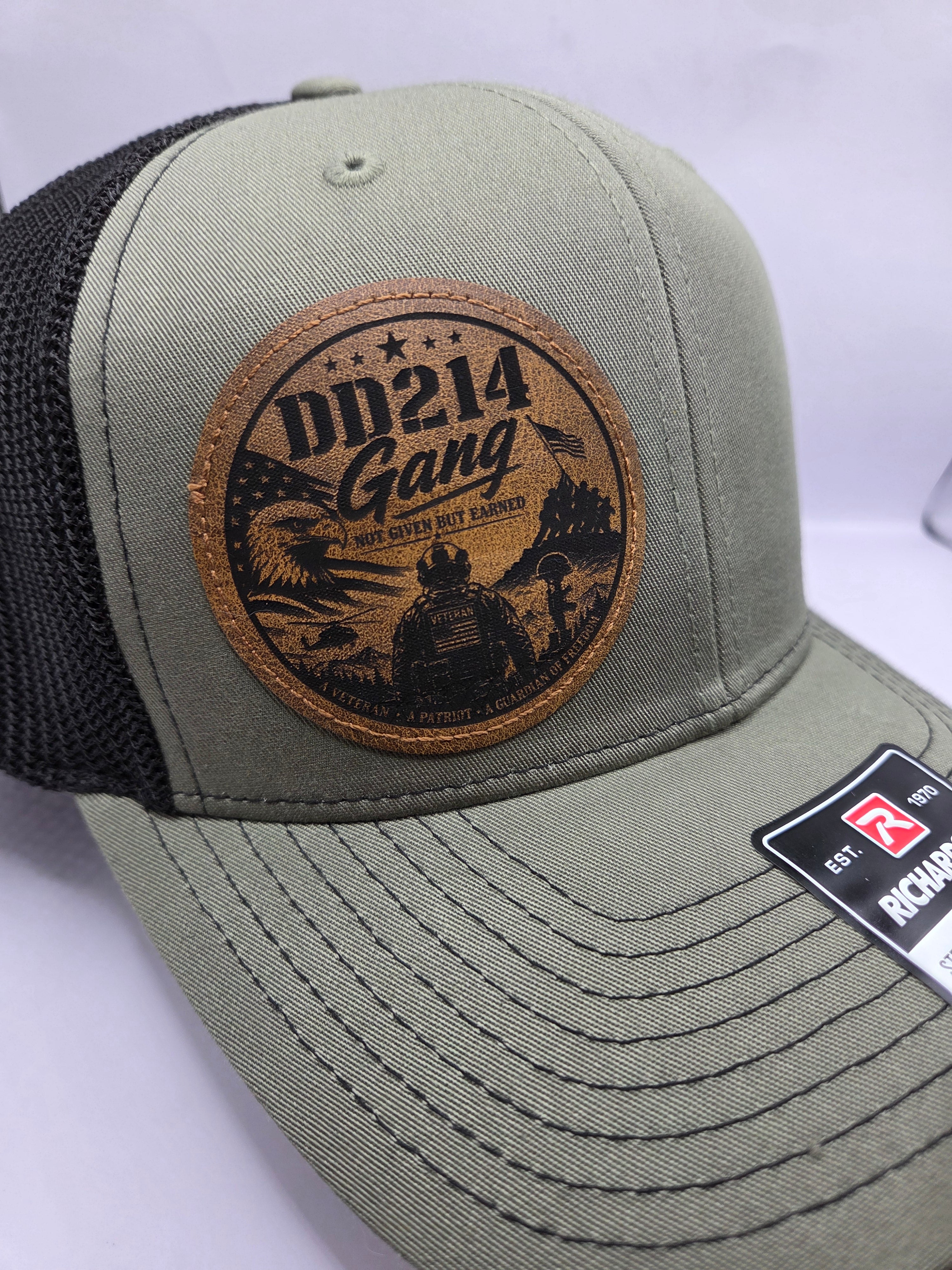 DD214 Gang Leather Patch Hat