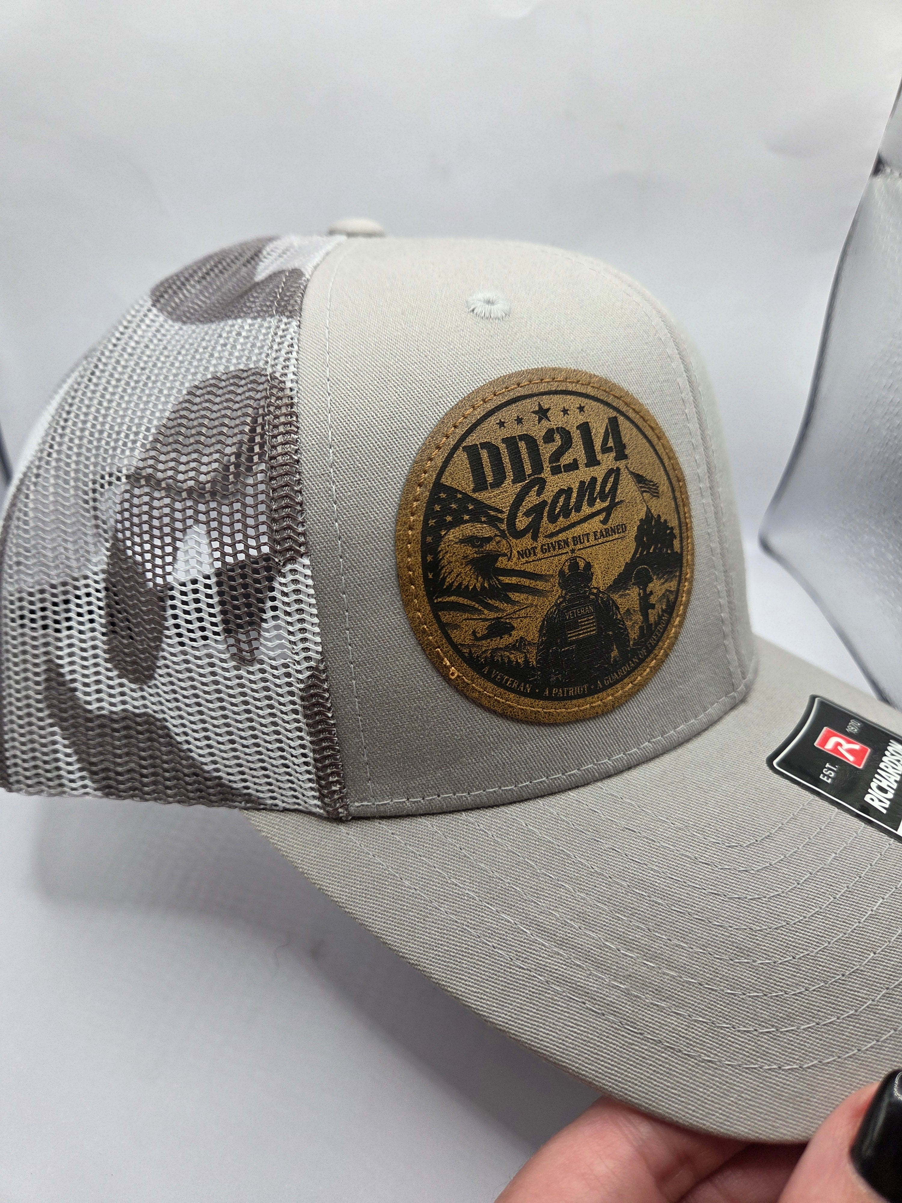 DD214 Gang Leather Patch Hat
