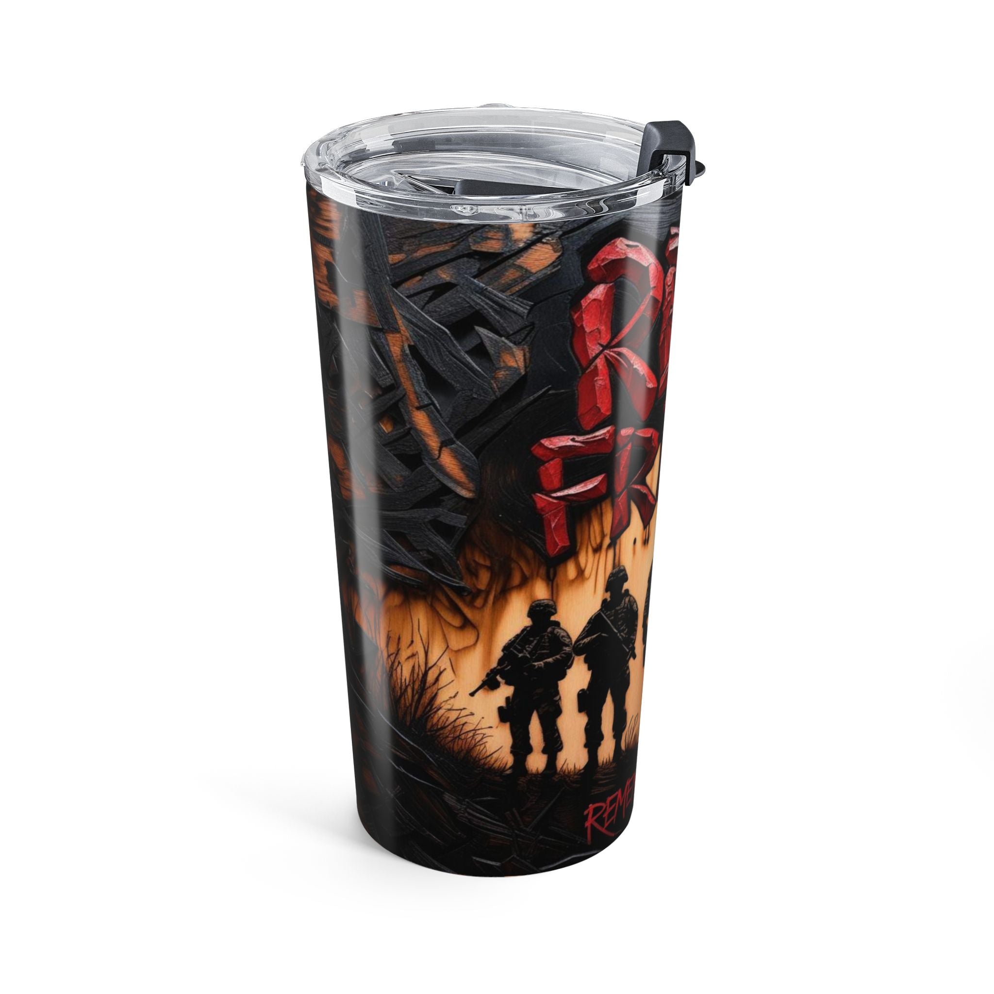 Red Friday Memorial Tumbler – 20oz, Remembrance Mug, Veteran Gift, Coffee Mug, Military Tribute, Custom Drinkware