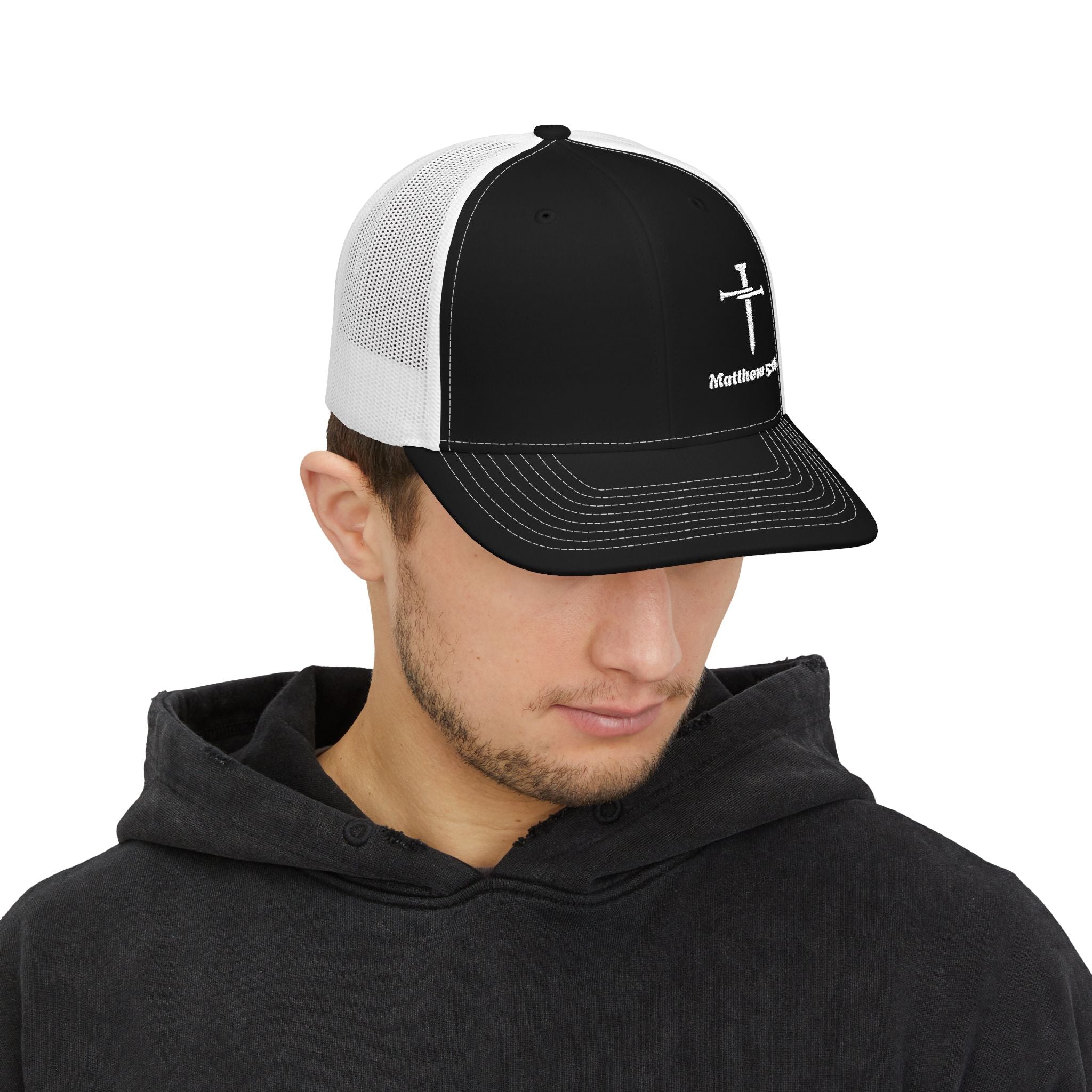 Black Snapback Trucker Cap with Cross Design | Stylish Casual Headwear for Men & Women | Perfect Gift for Faith-based Events, Outdoor [...]