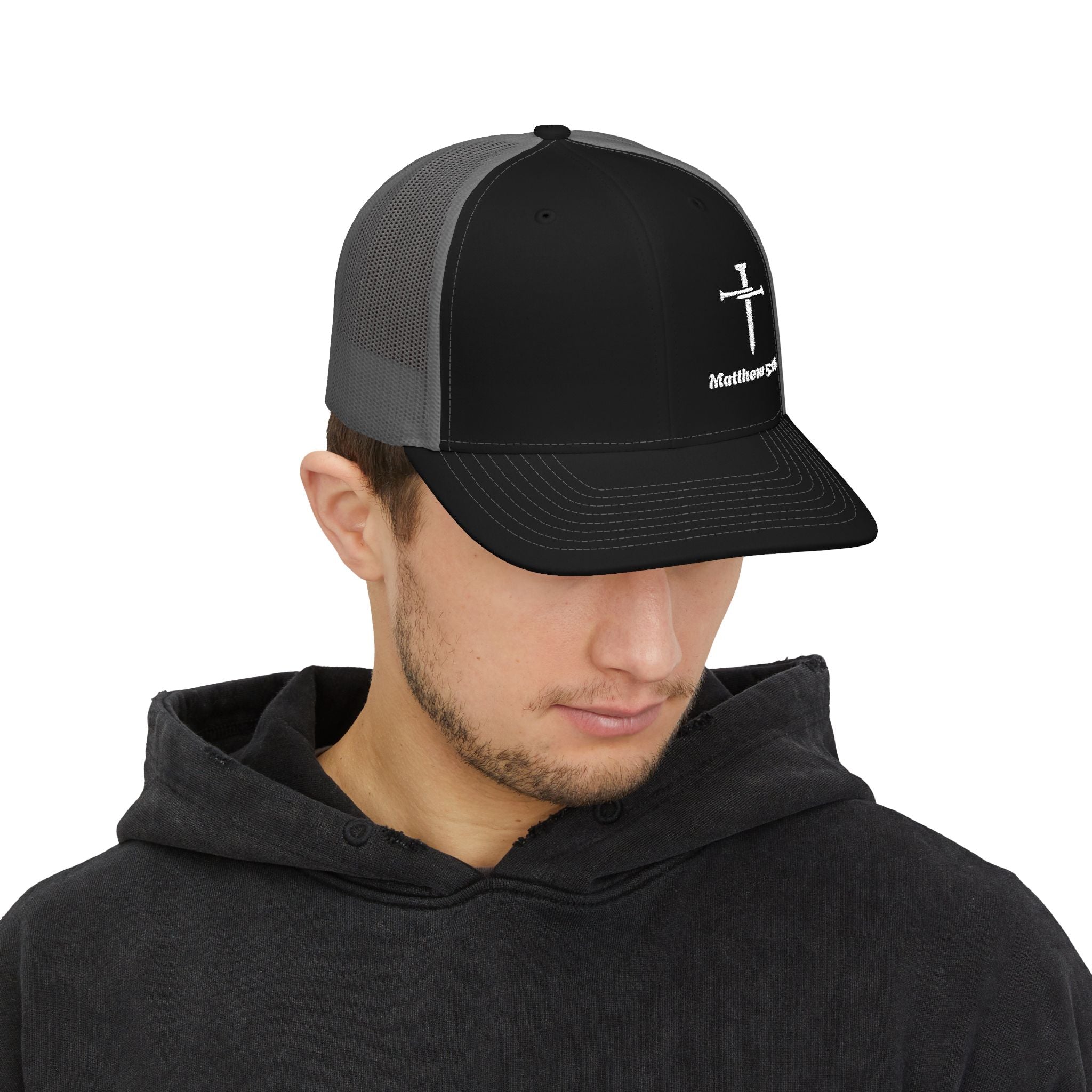 Black Snapback Trucker Cap with Cross Design | Stylish Casual Headwear for Men & Women | Perfect Gift for Faith-based Events, Outdoor [...]