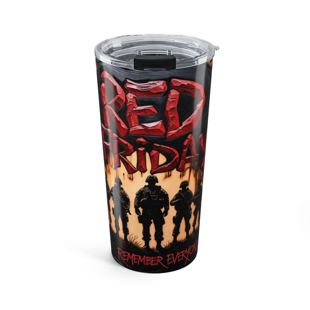 Red Friday Memorial Tumbler – 20oz, Remembrance Mug, Veteran Gift, Coffee Mug, Military Tribute, Custom Drinkware