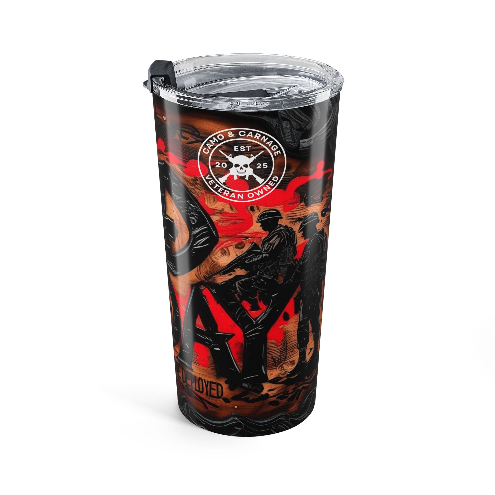 Red Friday Tumbler | 20oz Travel Mug | Unique Gift for Veterans | Military Appreciation | Patriot's Day | Motivational Insulated Cup