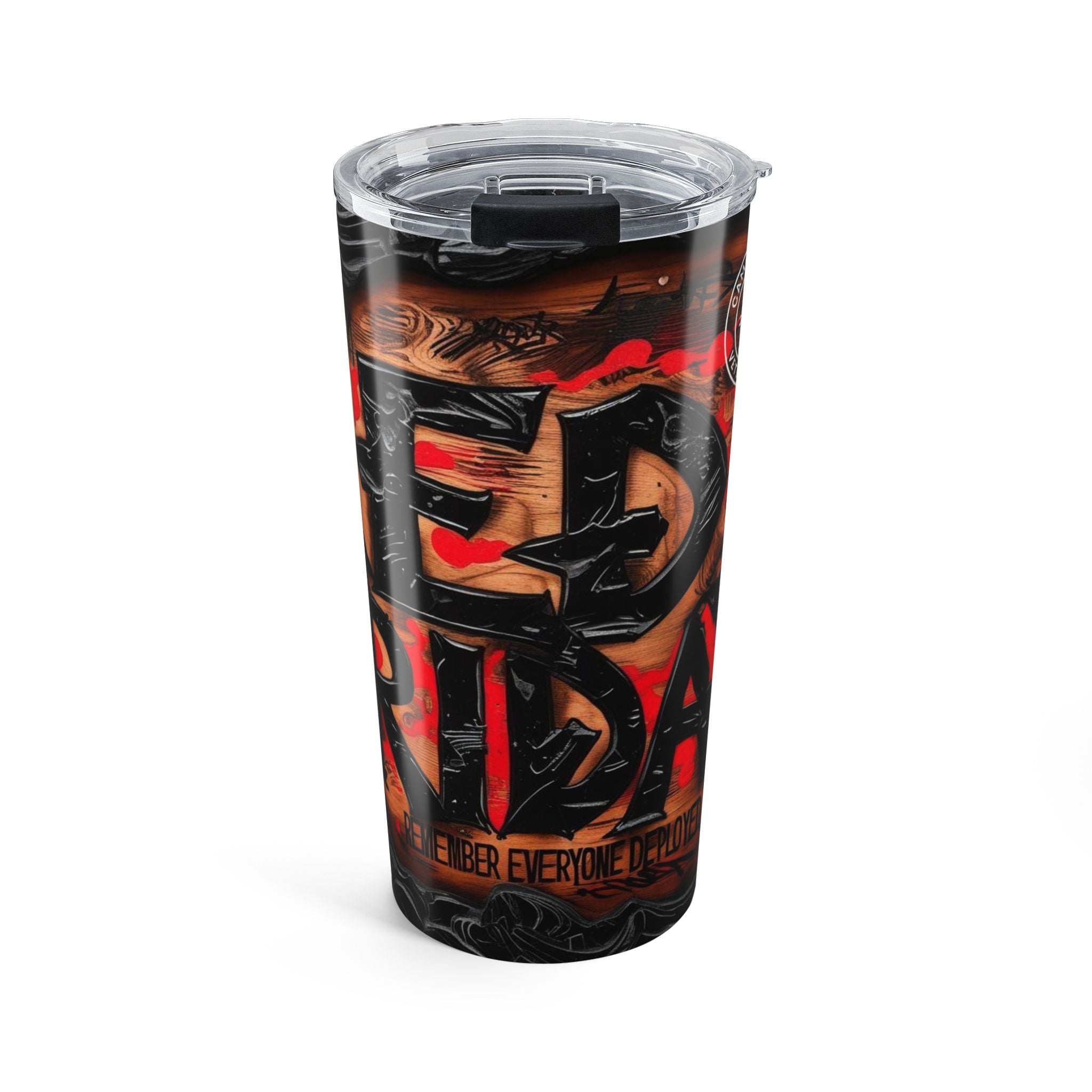 Red Friday Tumbler | 20oz Travel Mug | Unique Gift for Veterans | Military Appreciation | Patriot's Day | Motivational Insulated Cup